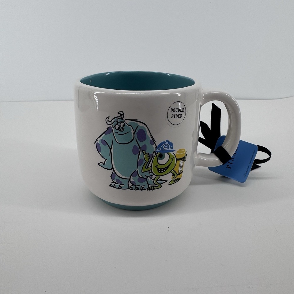 Rae Dunn Disney Pixar Monsters Inc Monster Crew Mug Sulley Mike Tags Flawed READ